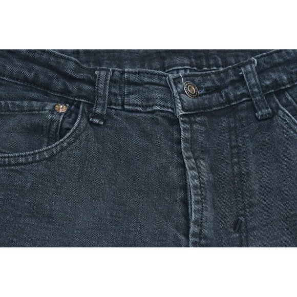 Levi's Wedgie Women's Jeans Size 32 Black Straight Mid Rise Stretch - Picture 7 of 14